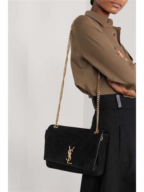 ysl medium kate shoulder bag|saint laurent suede bag.